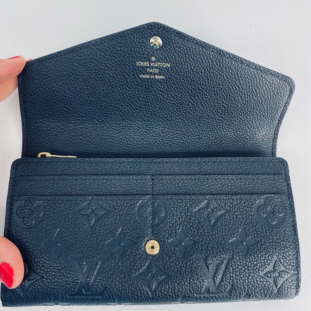 Original LOUIS VUITTON Empreinte Sarah Long Leather Wallet - Picture 3 of 6
